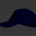Blue Baseball Cap With White Letter N Design For Daily Use