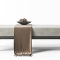 New Chinese Style Bed End Stool Bench Combination 3d model