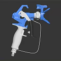 Blue And Silver High Quality Paint Sprayer Hardware Tool With Ergonomic Handle For Painting Tasks
