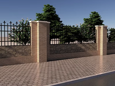 Modern Wall 3d model