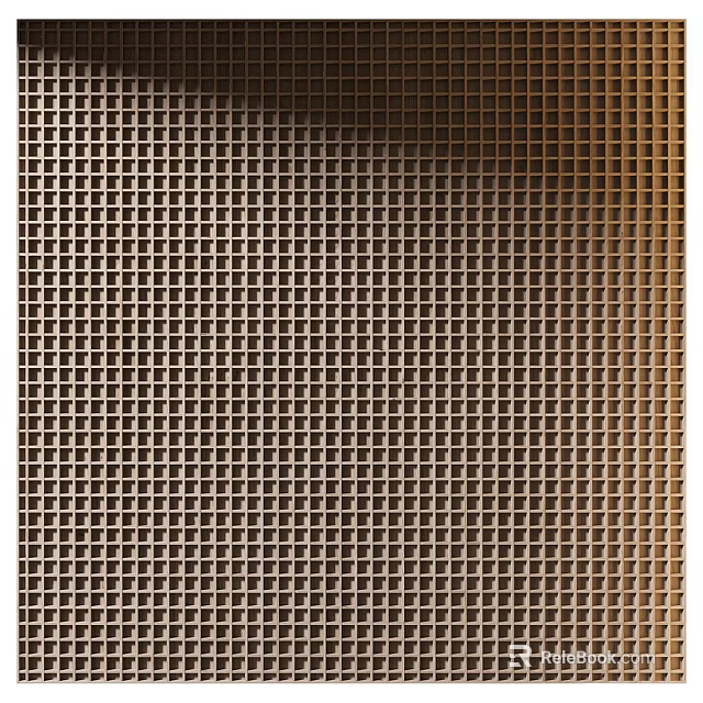 Wooden Grid Partition Design For Modern Interior Decoration And Home Styling 3d model 