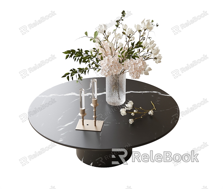 Modern round coffee table model