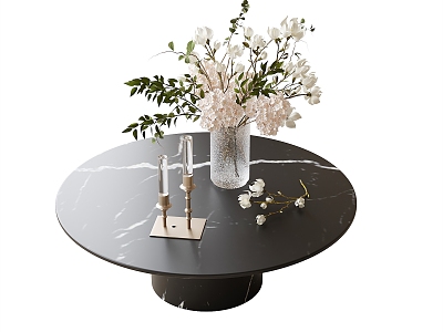 Modern round coffee table model