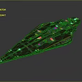 Futuristic Cosmic Spacecraft With Detailed Hull Design And Advanced Systems