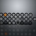 Different Tire Designs Collection Showcased With Various Wheel Rim Styles And Patterns
