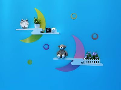 Modern Decorations Ornaments 3d model Modern Decorations Ornaments 3d model