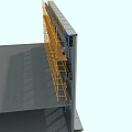 Modern Multi Storey Building Exterior Wall With Glass Curtain And Metal Frame Design