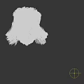 3D Human Head Model With Detailed Facial Features And Braided Brown Hair