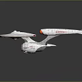 Modern Spaceship Spacecraft 3d model