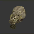 Military Gas Mask As Tactical Weapon Accessory With Filter Canister And Lens