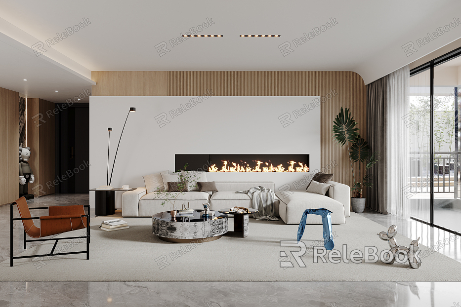 modern living room model