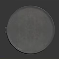 Gray Cylindrical Component With Central Grid Structure And Top Bottom Covers