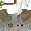 Modern Lazy Sofa 3d model
