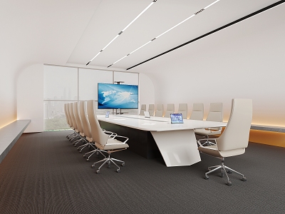 Modern Minimalist Meeting Room model