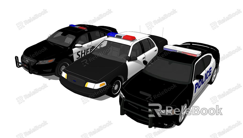 Modern Police Car model