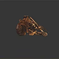 Modern skeleton dinosaur fossil dinosaur skeleton animal skeleton 3d model