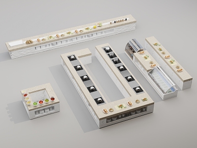 Buffet table 3d model