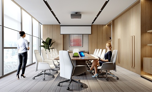 Modern Conference Room 3d model