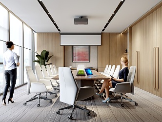 Modern Conference Room 3d model