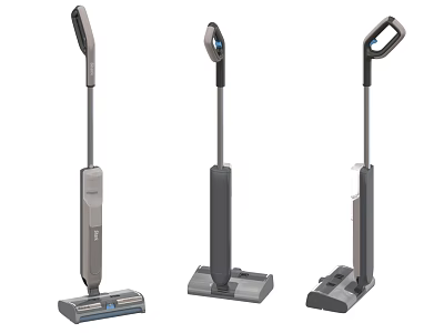 Modern Floor Cleaning Appliances With Long Handle And Multiple Design Styles 3d model