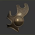 Copper Animal Shaped Decorative Metal Ornament With Intricate Design Features