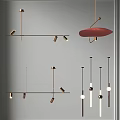 Modern Hanging Pendant Lights With Metal Frames And Multiple Light Heads For Home Decor