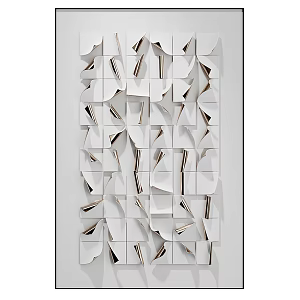 Three-dimensional curved wall decoration pendant 3d model