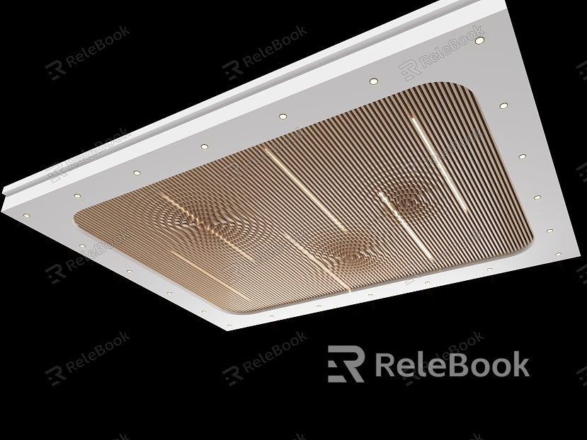 Modern Ceiling Grille Ceiling Ripple Grille Ceiling Water Ripple Ceiling Office Ceiling Public Ceiling Children's Space Ceiling model