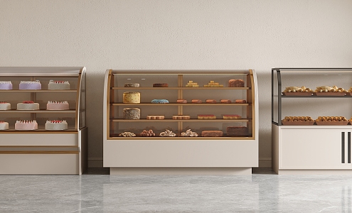 Dessert Store Display Cabinet Bakery Display Cabinet Shelf Dessert Store Shelf Bakery Display Cabinet Dessert Store Display Cabinet Glass Display Cabinet 3d model