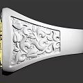 Exquisite Silver And Gold Ring With Diamonds Inlaid Center And Engraved Floral Patterns