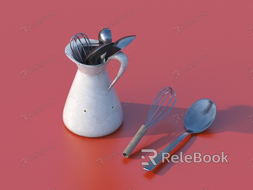 Kitchen utensils daily necessities craft ornaments artwork model