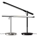 Modern Desk Lamp with Black and White Color Options Slim Long Arm Design