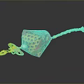 Colorful Peacock Patterned Decorative Household Item With Tassel And Knot Design
