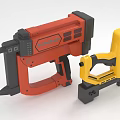 Professional Red And Yellow Hardware Nail Guns For Construction Use