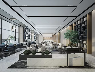 Reception area 3d model