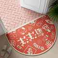 Modern shape carpet foyer carpet 3d model