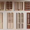 Blind door panel cabinet door shutter shutter 3d model