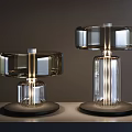modern table lamp glass table lamp 3d model