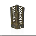 Intricate Architectural Ornament With Lattice Design Golden Accents And Blue Details