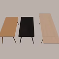 Modern Side Table With Sleek Design Wooden Top And Metal Legs
