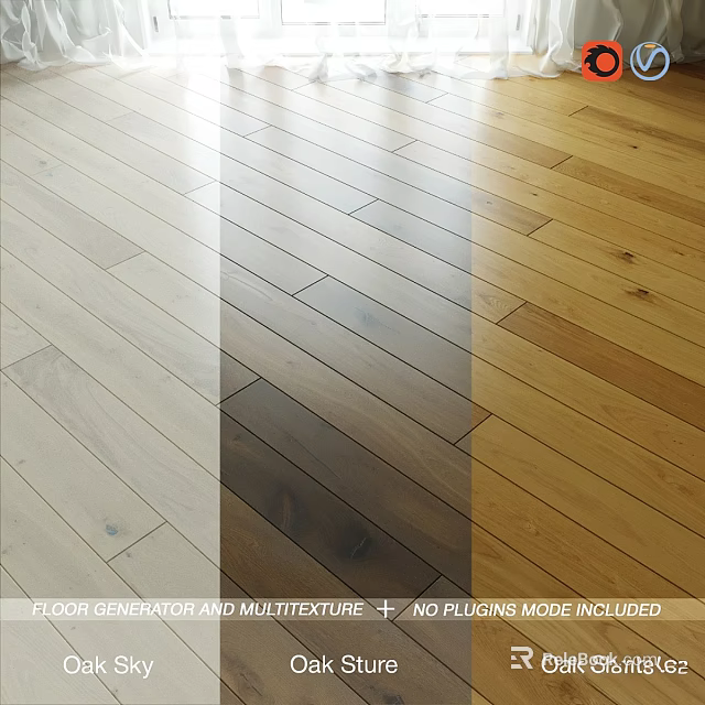 Floor Generator Multitexture Flooring Design For Home Interior Without Plugins Mode 3d model