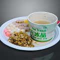 Da Yuan Flower Ice Dessert With Tapioca Pearls Beans And Fruit Cubes