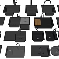 Black Kitchen Sinks Various Modern Single Double Bowl Designs With Drain Boards 3d model