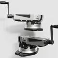 Industrial Equipment with Two Black Handles Adjustable Metal Construction and Stable Base