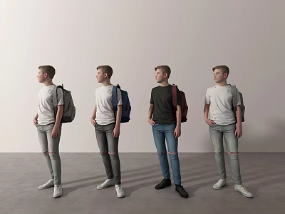The Modern Boy 3d model
