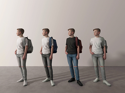 The Modern Boy 3d model