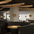 Tai Er Restaurant Old Jar Sour Fish Modern Interior With Tables Chairs And Hanging Lights