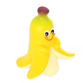 Three Cute Yellow Banana Toys With Smiling Faces And Cartoon Design