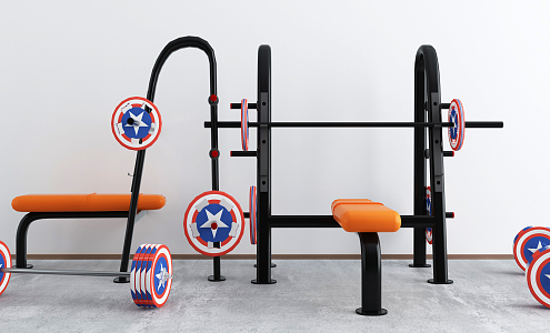 Modern Fitness Equipment 3d model