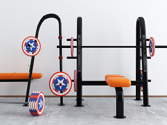 Modern Fitness Equipment 3d model